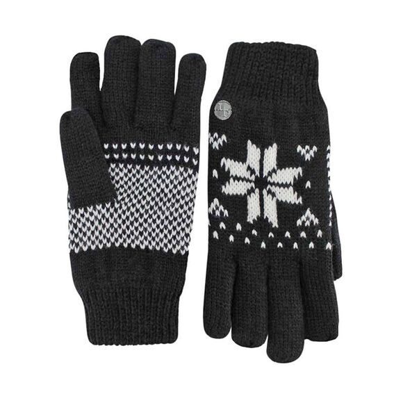 Thermal Insulated Womens Snowflake Knit Winter Gloves - Picture 7 of 7